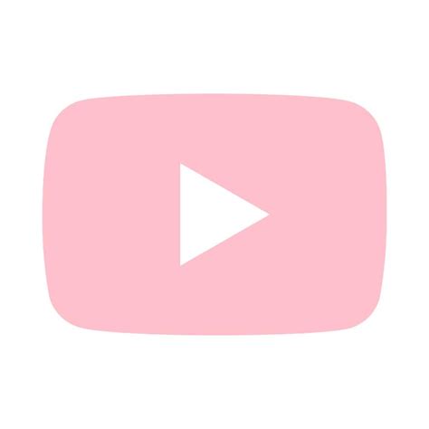 light pink youtube icon